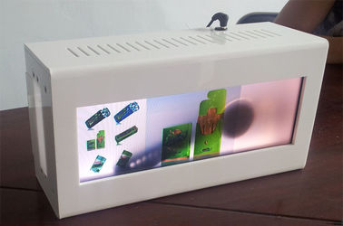 24&quot; weißer transparenter lcd-Schirm Metallkasten + ausgeglichenes Glas-Platten-Schicht