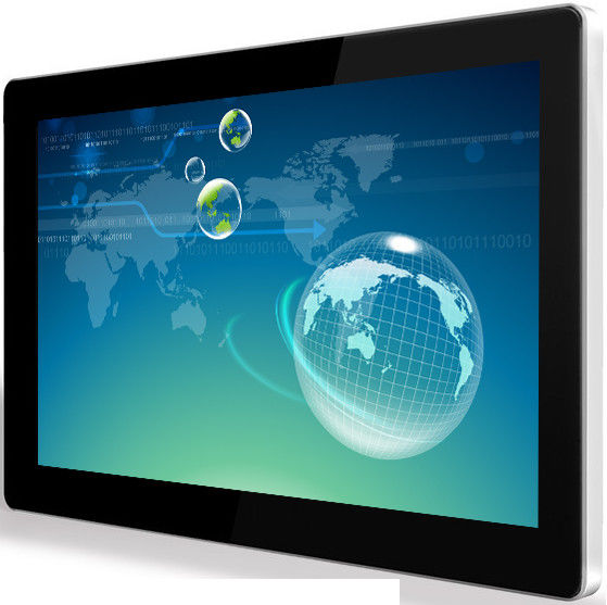 Lcd-Anzeigen-Werbungs-Schirme der 65-Zoll-Backlight an der Wand befestigte digitalen Beschilderung Wifi/3G mit LED