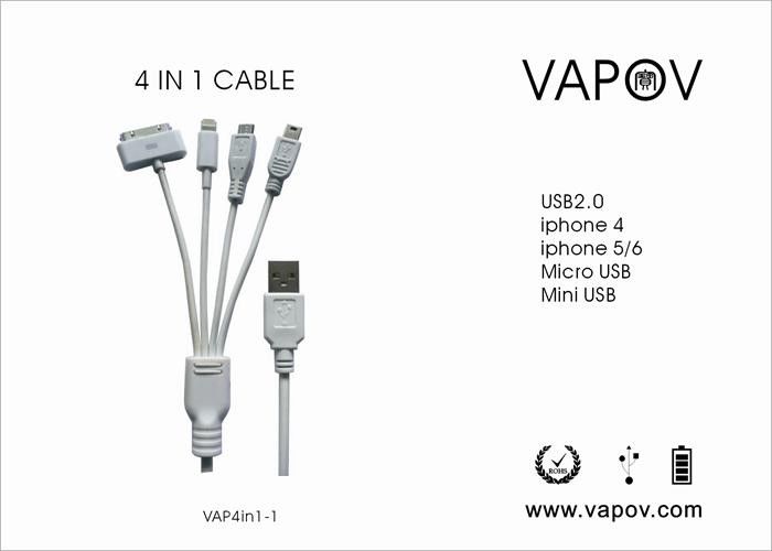 iphone 4 iphone 5 iphone 6 Mikro USB-Multifunktionsdatum und Aufladungsusb-Kabel für Apple u. Android