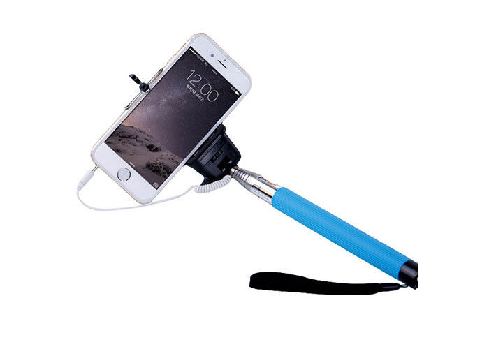 Faltendes buntes 3.5mm Audio verkabeln selfie Stock mit Fensterladen für Handy