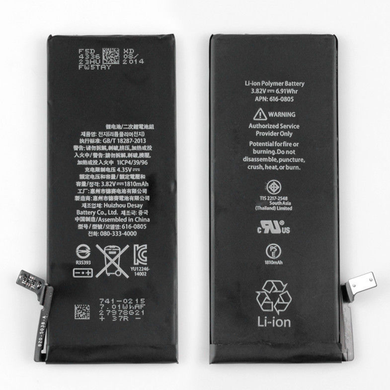 Wieder aufladbare Li-Polymer Batterie für iPhone 6 Ersatzteil-Batterie mit Flexkabel